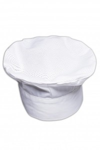 CHFH-002 multicolor chef hat design chef work hat order hotel restaurant kitchen work hat manufacture waiter hat chef hat supplier 35% cotton 65% polyester chef hat price back view